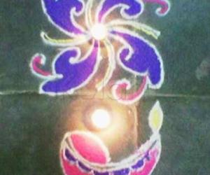 Rangoli put during Deepavali
