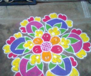 freehand rangoli