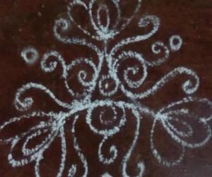 Rangoli: free hand drawing