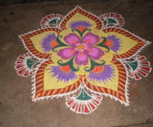 Rangoli: pongal rangoli