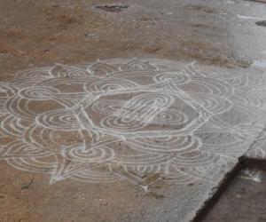 Rangoli: free hand rangoli