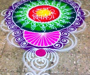 Rangoli: Sanskar Bharti Diwali Rangoli