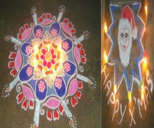 Rangoli: X mas rangoli
