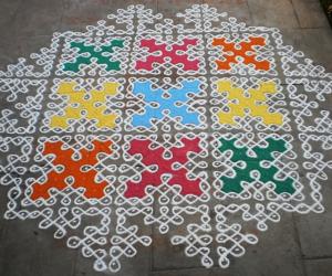 Rangoli: 1st Anniversary kolam