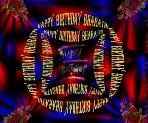 Rangoli: HAPPY  BIRTHDAY  BHARATHI AUNTY