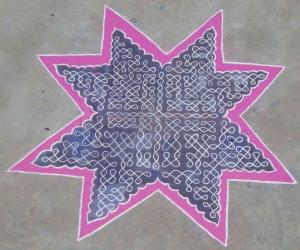 chikku kolam and dot pattern for contest