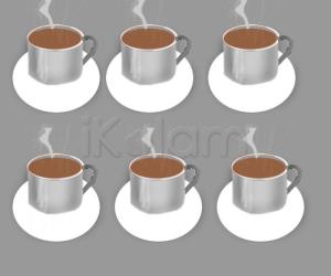 Rangoli: coffee cups