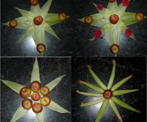 Rangoli: Corn leaves kolam