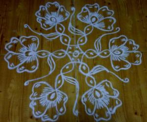 Dotted Flower kolam