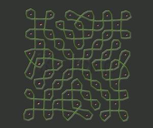 Rangoli: dotted kolam
