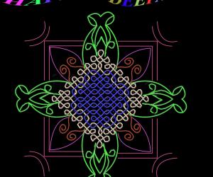 Rangoli: dotted kolam