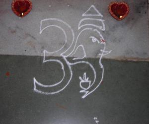 Rangoli: apartment kolam