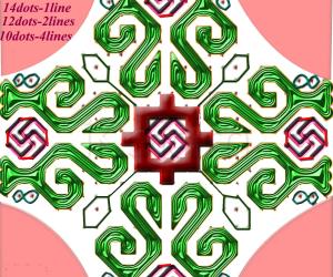 Rangoli: dotted kolam