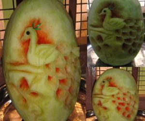 Rangoli: fruit carving