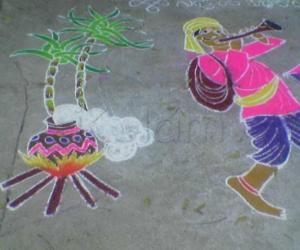 Rangoli: Pongal rangoli
