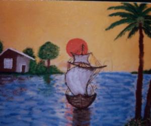 Ship on sea