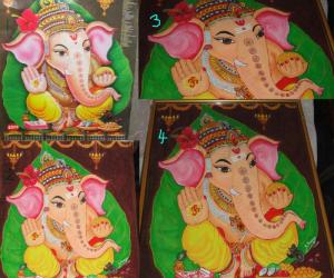 Rangoli: Vinayagar frame work
