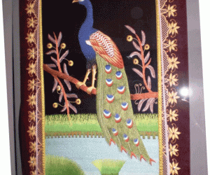 Rangoli: Thread Peacock