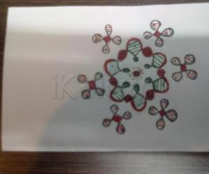 My first ever tried dotted kolam 