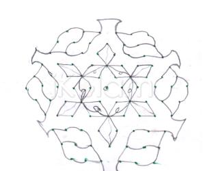 Rangoli: dotted kolam