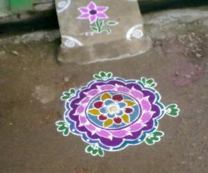 Rangoli: pongal kolam