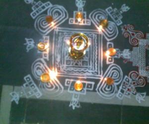 Rangoli: Kartigai padi kolam