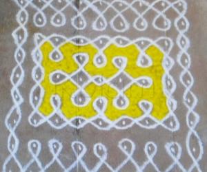 Rangoli: 9x9 DOTTED KOLAM