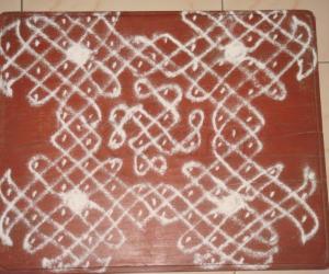 Rangoli: chikku kolam