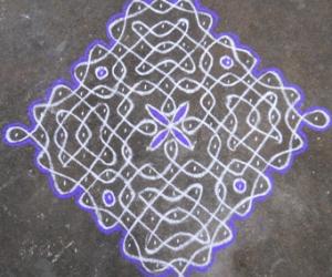 Rangoli: 15x1 KOLAM(sikku kolam-88)
