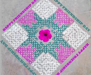 Rangoli: FRIENDSHIP DAY SPL KOLAM