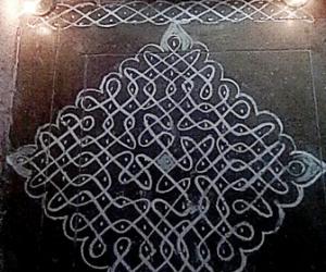 15 X 1 dotted kolam