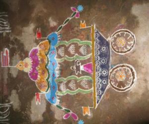 Chariot kolam