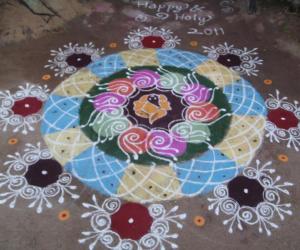 free hand rangoli