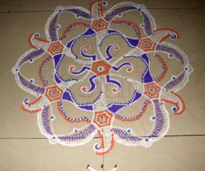 Rangoli: Guess the dot count