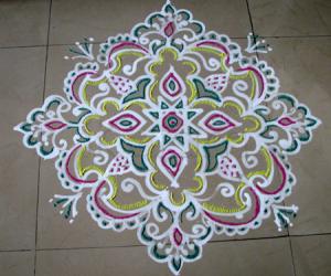Freehand maakkolam