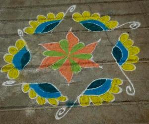 Simple rangoli