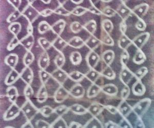 Rangoli: 9x9 sikku kolam