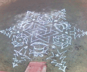 Rangoli: Christmas kolam