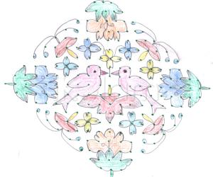 birds kolam