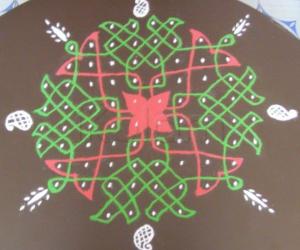 Rangoli: table top kolam