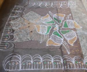 Rangoli: dotted kolam 40
