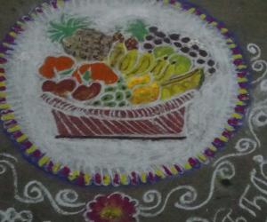 chithirai kani kolam 