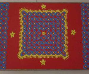 Rangoli: 9*9 kolam