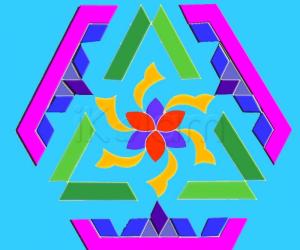 Rangoli: dotted rangoli