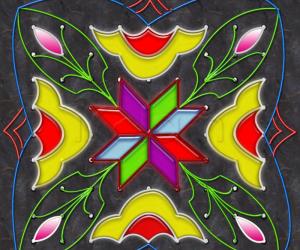 Rangoli: nine dot kolam