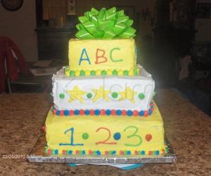 Rangoli: cake for bithday girl-Suba