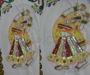 Rangoli: sequins work 