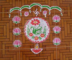Rangoli: stencil kolam