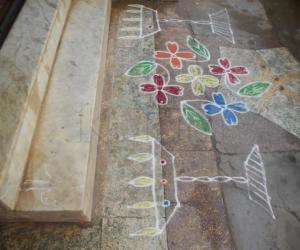 Rangoli: Tamil New year kolam