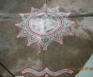 Rangoli: Freehand Kolam - Kolam of the week!